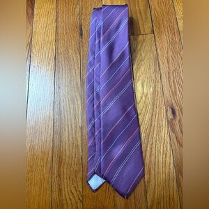 Dimitri Purple Striped Tie
